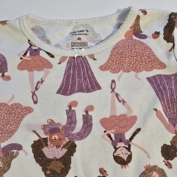 Just One You by Carter’s 4T Princesses and Horses 4-Piece Print Pajama Set - Picture 4 of 13